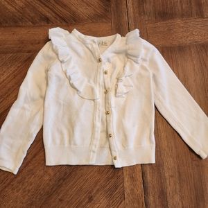 Janie and Jack White Sweater size 4